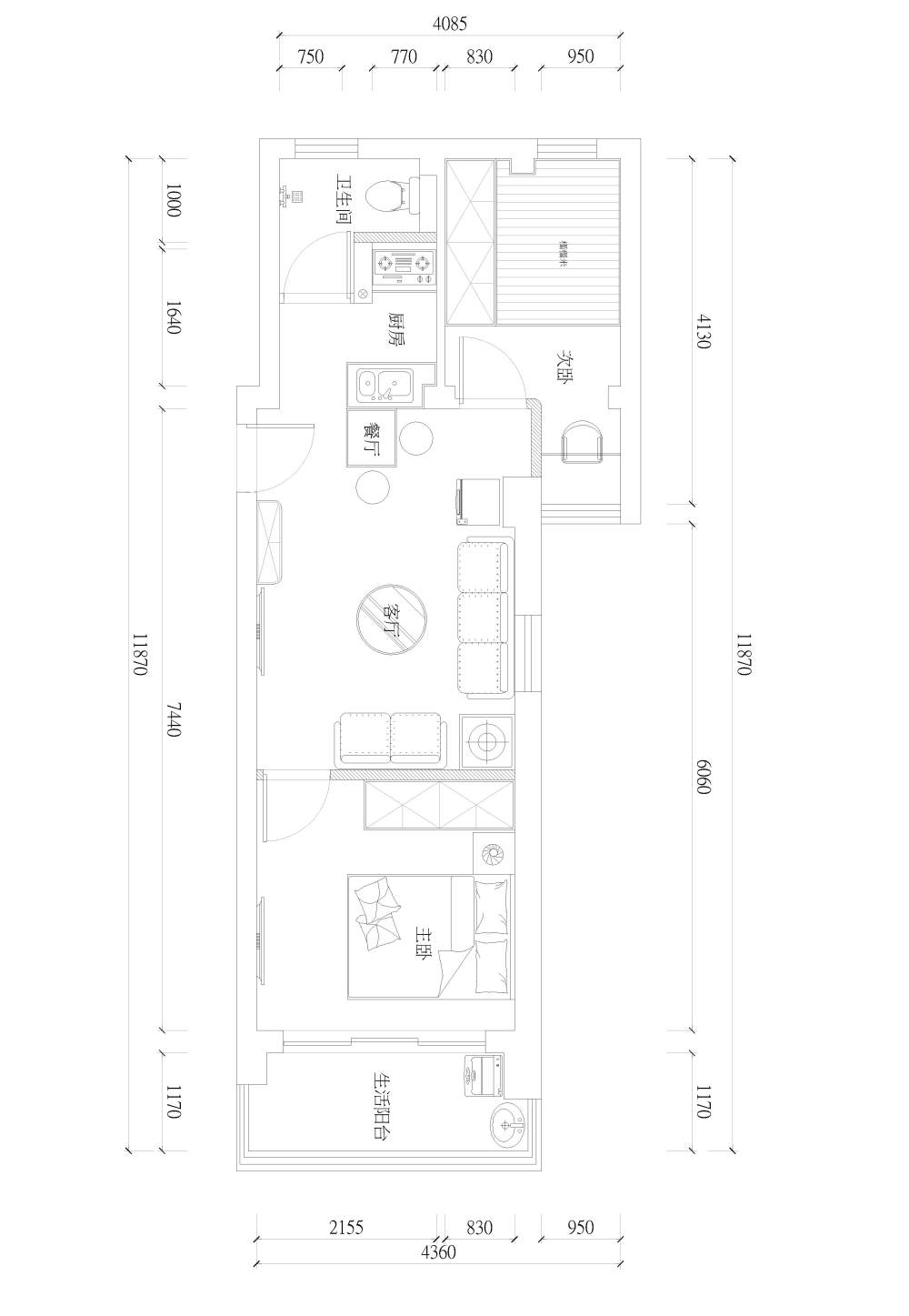 狭长户型，有没有更好的方案_马蹄-Mode1.jpg