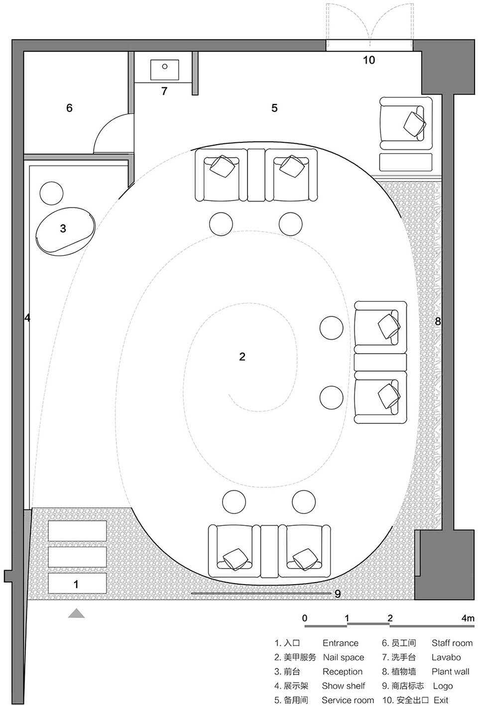 螺旋花园美甲店，北京／建筑营_016.-Floor-Plan-平面图.jpg