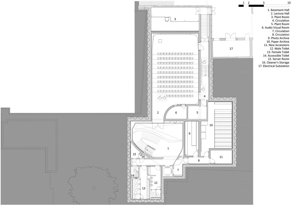 礼让自然，倒映环境——扎哈的阿拉伯研究中心设计_004-The-Investcorp-Building-by-zaha-hadid-architects.jpg