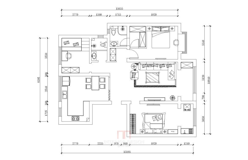 求布局主卧室  卫生间门冲床 怎么解决_青县1个户SS型-Model.jpg