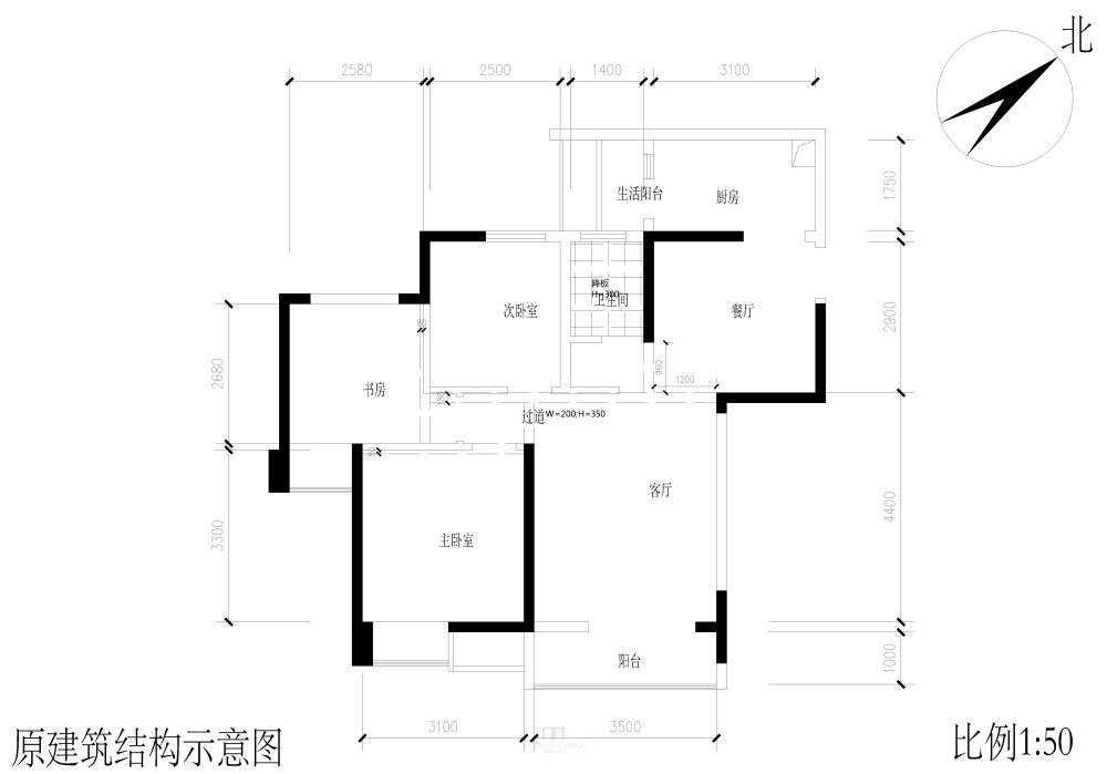 原结构图