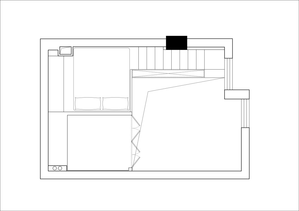 超级超级小单身公寓，有没有更好的方案？_夹层布置图