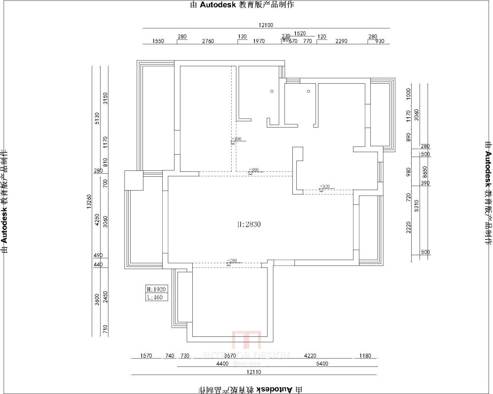 金地印象剑桥户型图-Model.jpg