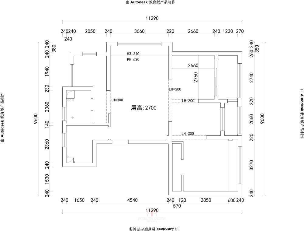 实在想不出来了 求大神指教_户型1-Model.jpg