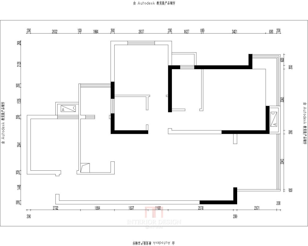 请大家看看有没有毛病，欢迎优化指正_万达A3-98m² (1)-Model.jpg