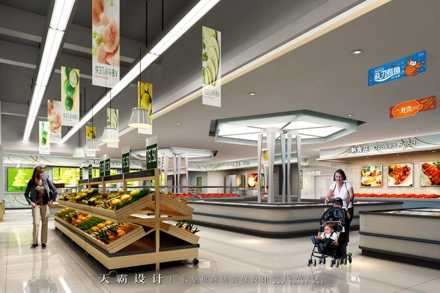 白山超市装修设计寻求的优质超市装修设计效果图鉴赏5