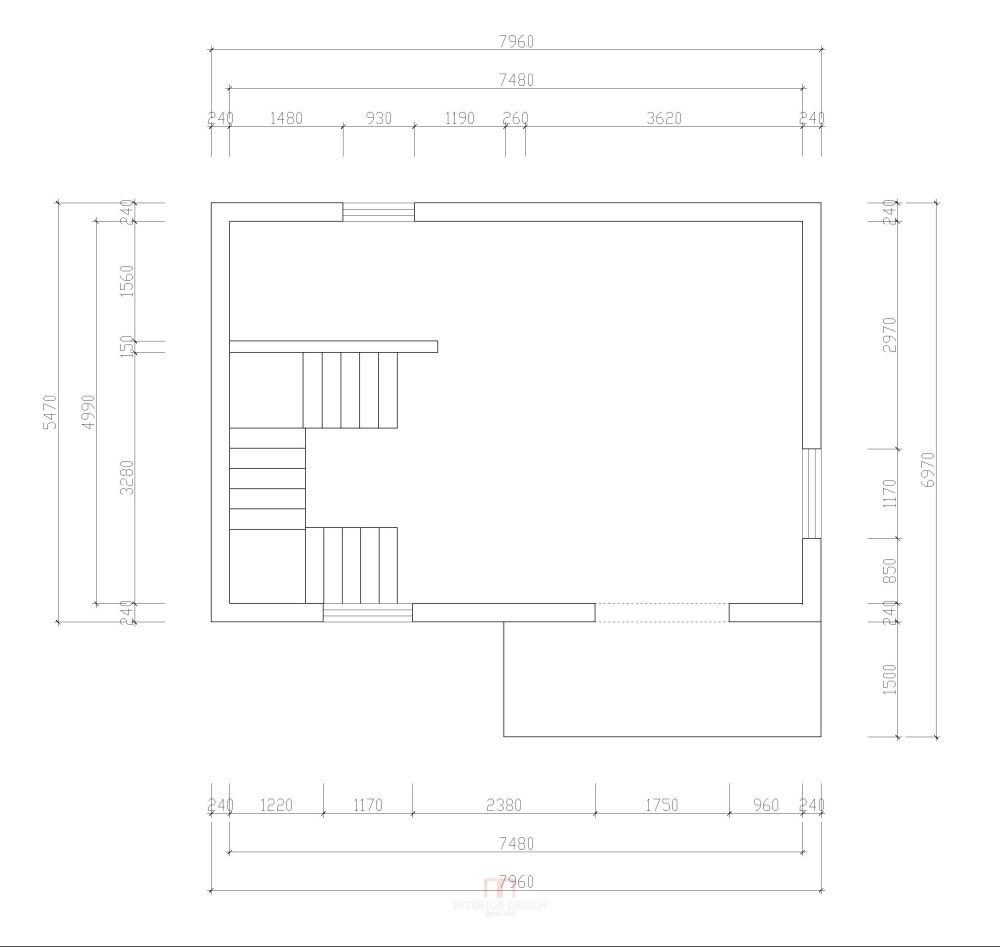 自建房平面求大师指点_一楼