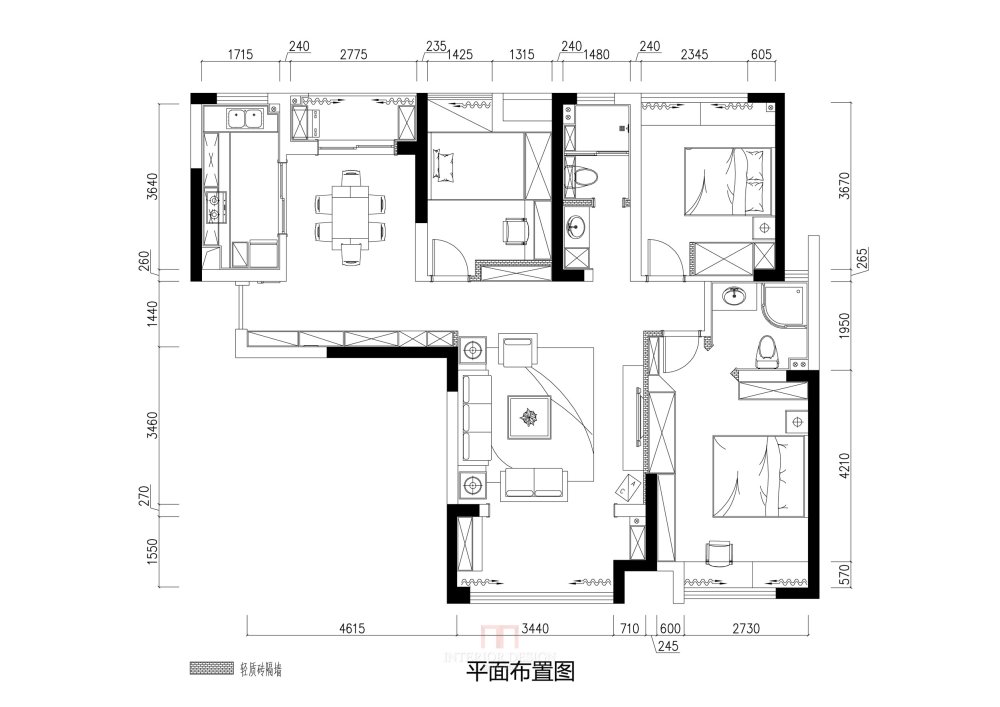 自家一套房子，不知道怎么布置平面才能利用最大化_19栋平面布置图.jpg