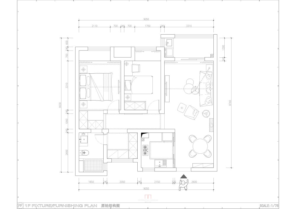 一个平面方案,希望大家指导下._31#1302-布局3.jpg