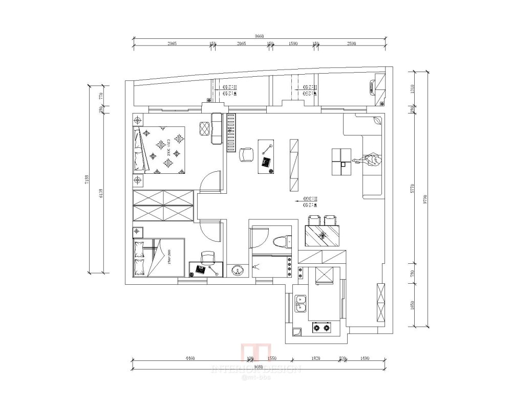 小户型，自己画的方案感觉不靠谱。希望大神帮我改进。....._666-Model.jpg