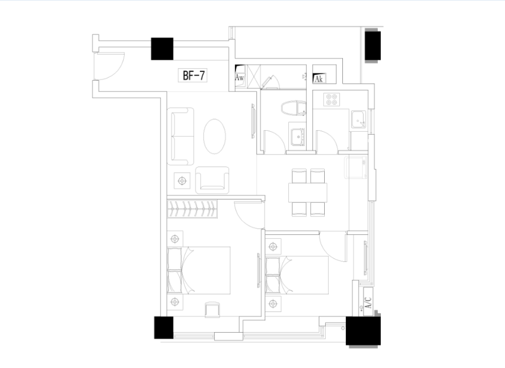 2室2厅，有没有更好的方案_BF-7