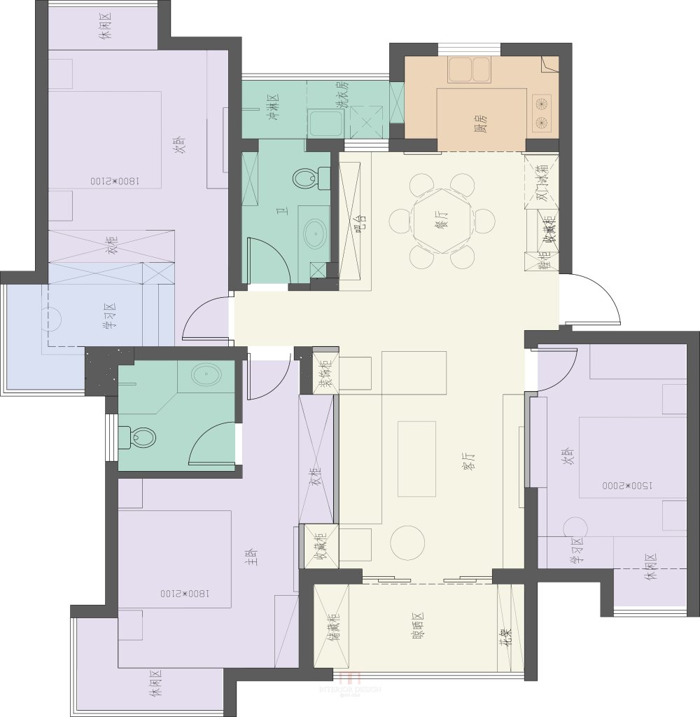 求大神帮忙出出点子_住宅CAD图纸-Model.jpg