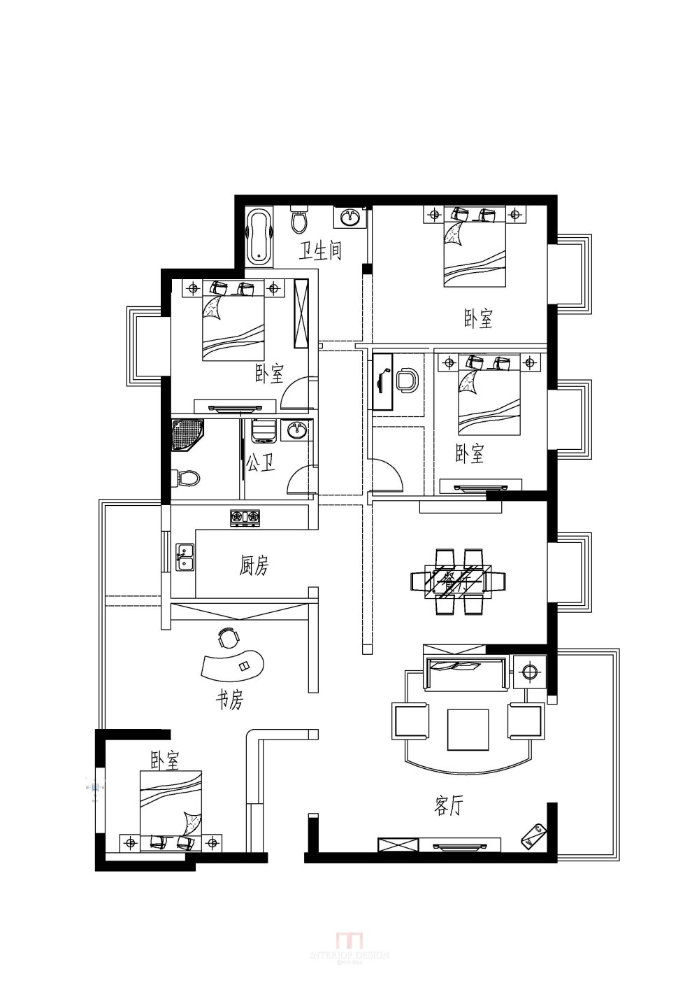 重点盖了餐客厅