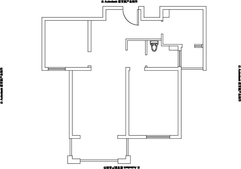 小两房，户型差。有没有高手能给个思路_家-Model.jpg
