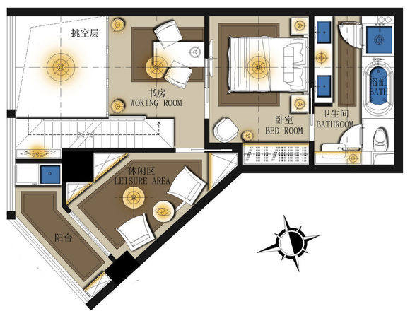 一个 LOFT 户型的15个方案_02.jpg