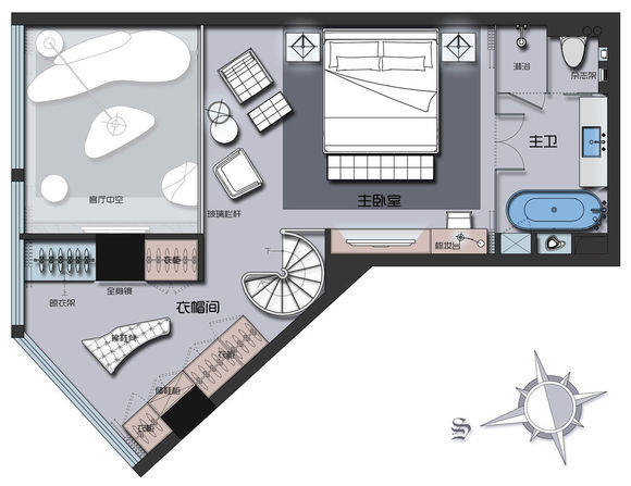 一个 LOFT 户型的15个方案_14.jpg