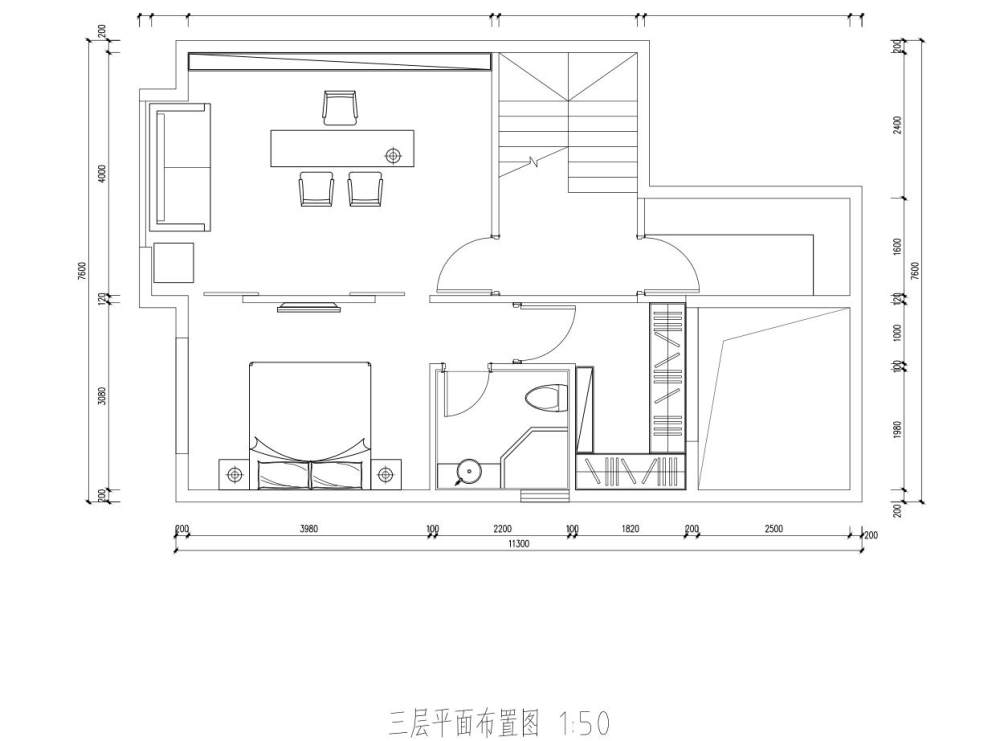 三层小复式求大触帮忙看看_三层平面