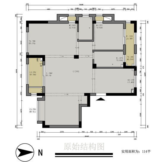 客户想做欧式，  门口不要对餐桌_框架.jpg