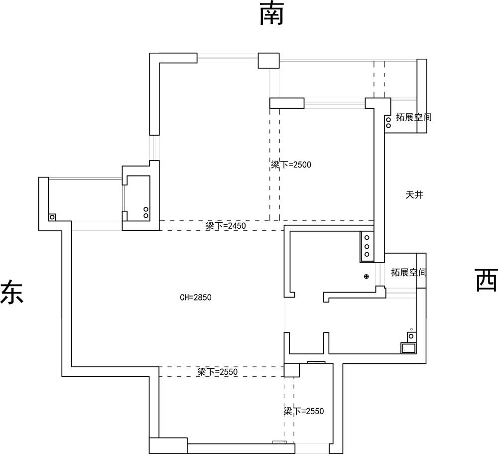 设计师自己的房子_原始结构图