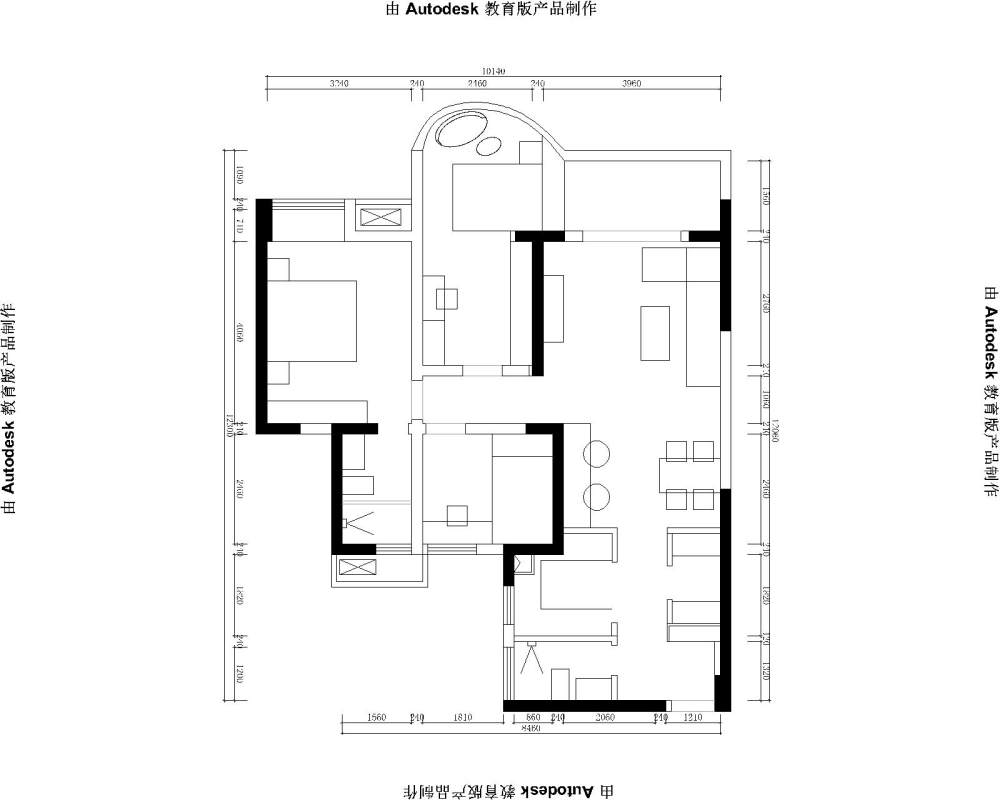 总感觉厨房布局有问题，求优化，求大神~~~~~急，急_金江首座-Model.jpg