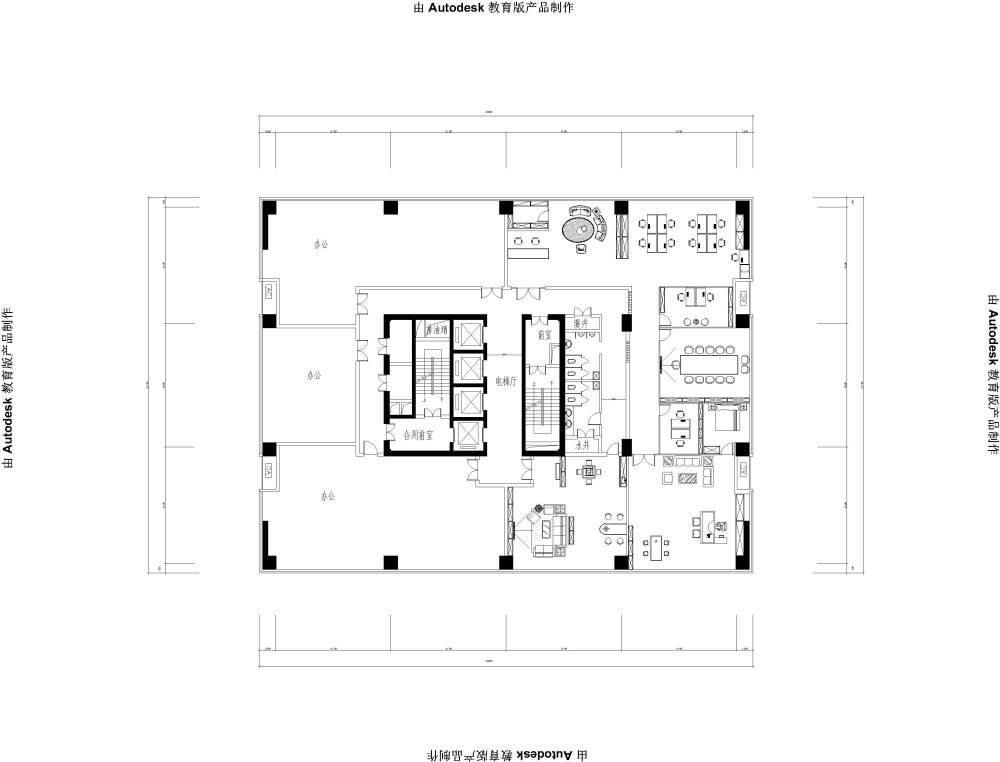 300多平方的办公室，求各位大师赐教_金旅城 (2)-Model.jpg