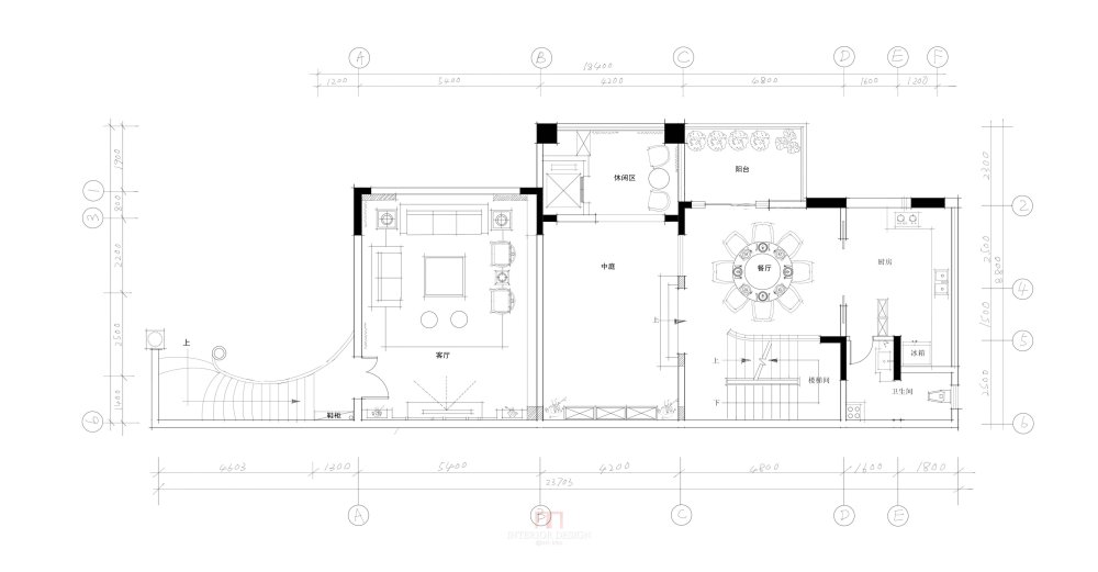 手绘客厅效果图设计_第一步：量房确定空间的尺寸， 第二步：拿回公司导入CAD，画出框架， 第三步：开始用手绘推敲方案，我们可 ...
