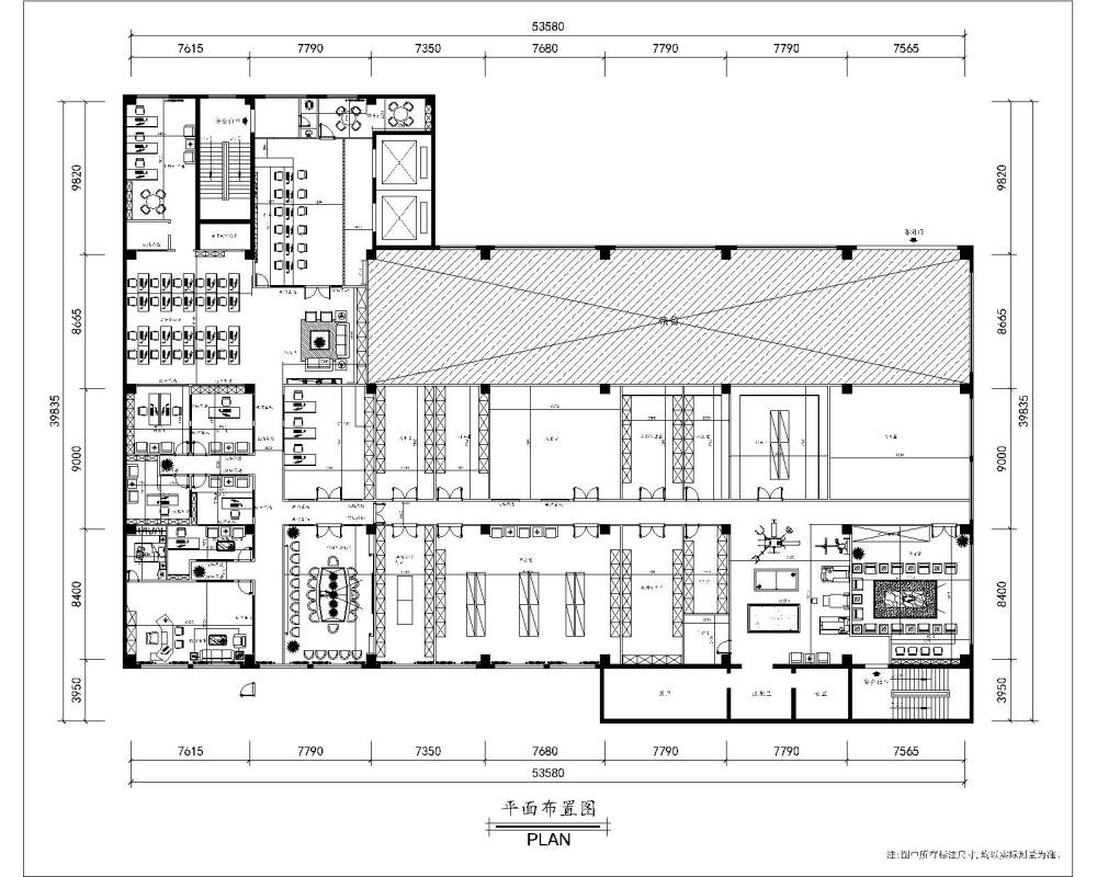 大师们给点思路，甲方要做玻璃隔断 那几个地方都是甲方...._平面图