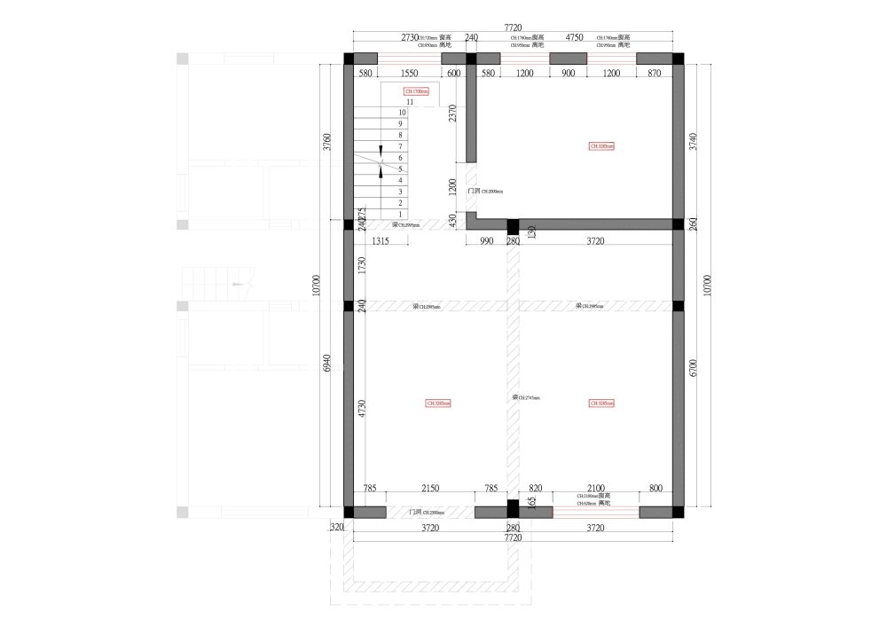 方案可自由发挥，欢迎高手指导！_原始L1建筑框架图.jpg