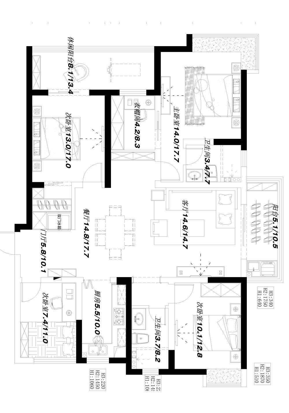 天冷，脑子冻住了_平面布置-Model.jpg