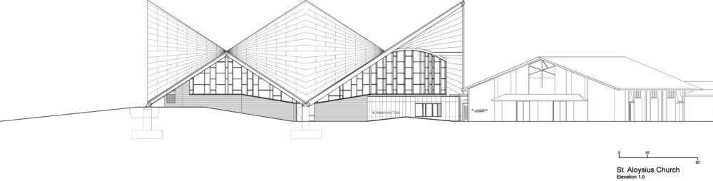 圣伊修教堂 / Erdy McHenry Architecture_ELEVATION_Model-1.jpg