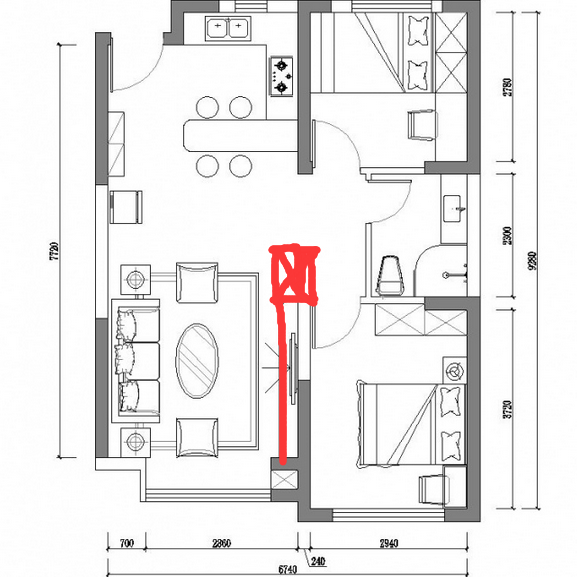 自己家 求大神布局出谋划策把餐厅厨房完美一下 手绘都可以_QQ图片20161229142156.png