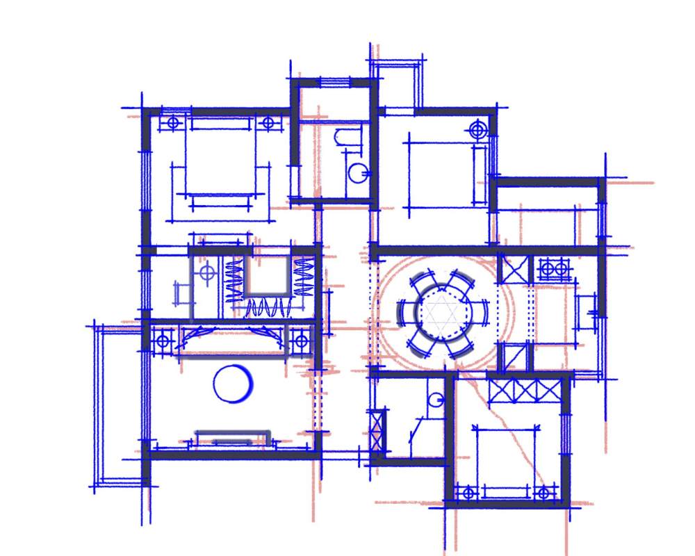 一套160㎡欧式风格两套方案大家提提建议_114848yix3im45is5i5h4i.jpg