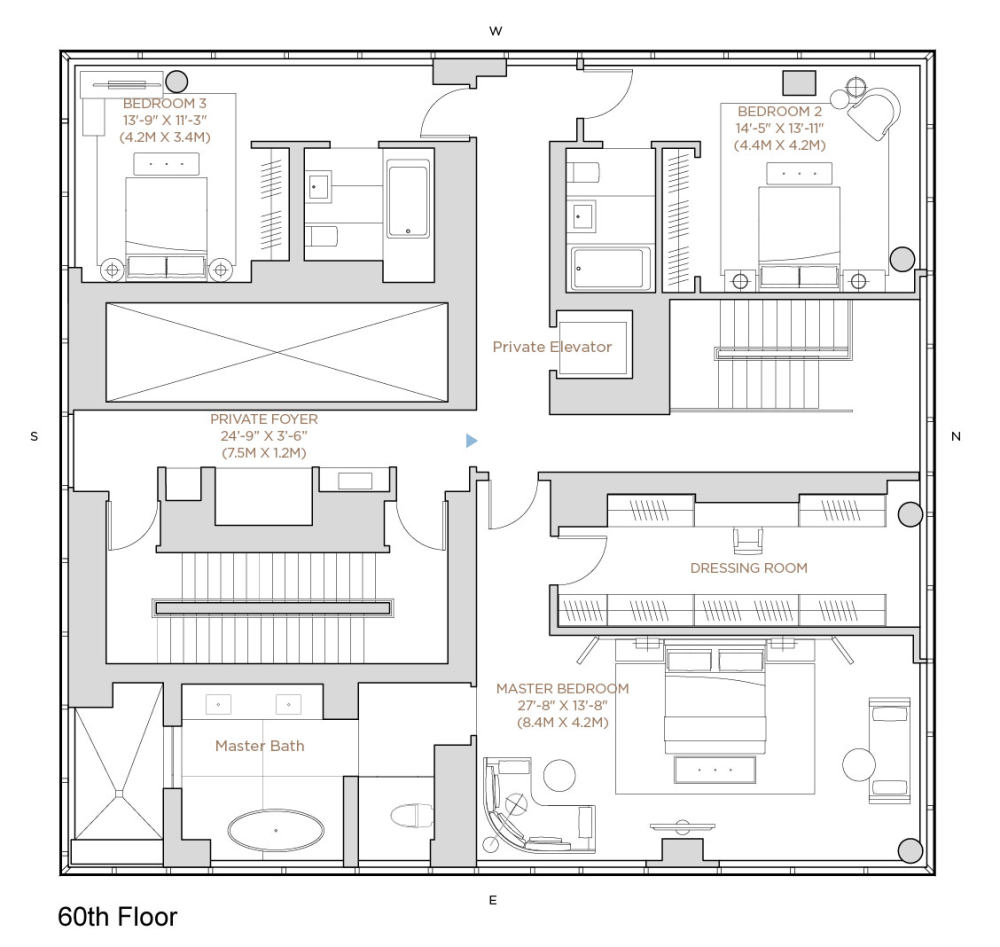 纽约One Madison的顶层4层复式阁楼公寓_Top-Units-Of-New-York-Condo-To-Be-Bought-By-Rupert-Murdoch-16.jpg