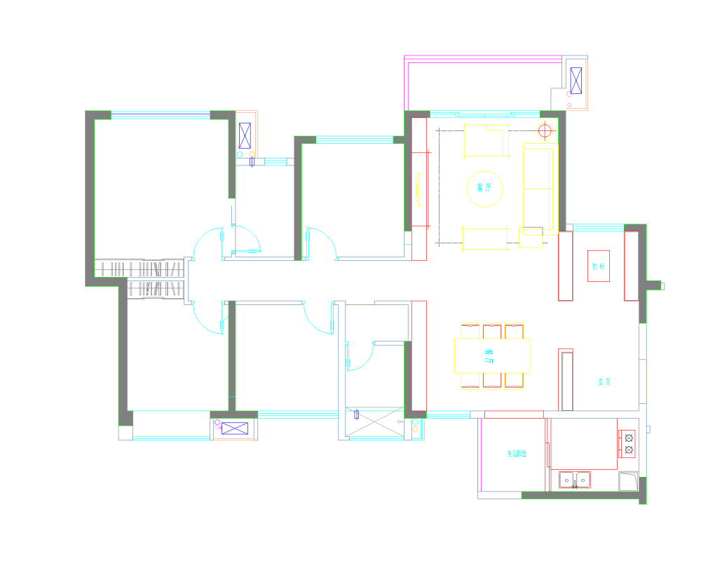 客餐厅和书房的布局_A5-1-02鍙锋埧-Model.png