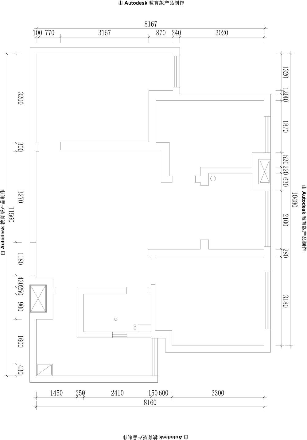 刚入行新人，求大神给帮忙提点建议，餐厅真的头疼啊_原始结构图