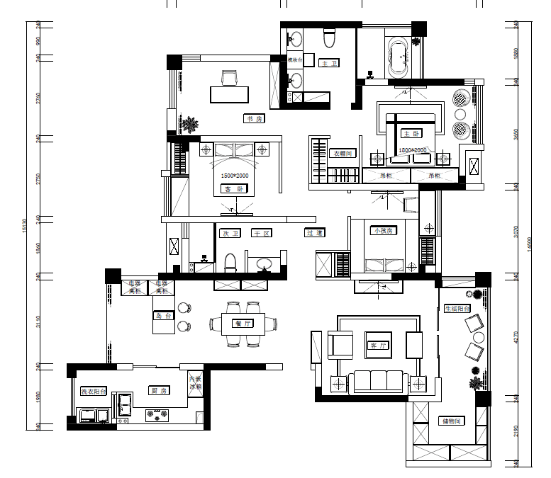 160m²平层平面请高手指教 700DB_QQ图片20170209152716.png