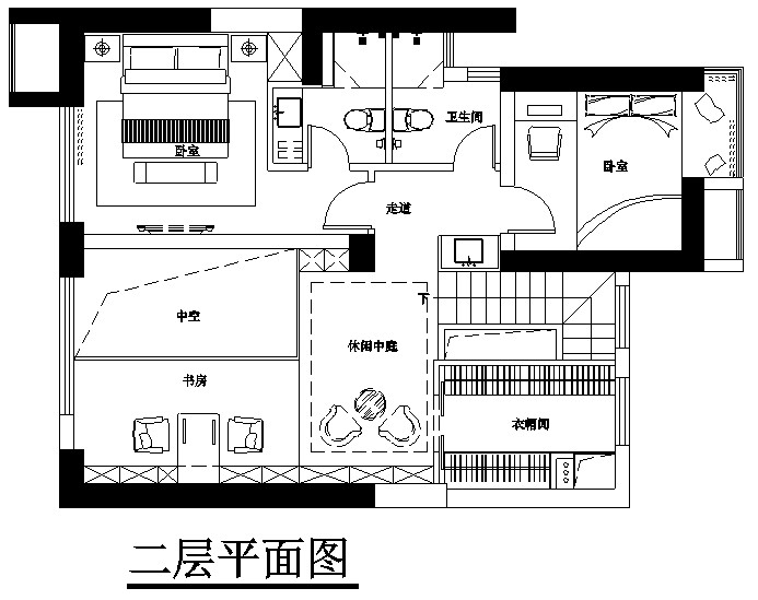 越层户型优化分析（希望高手支招）好的意见付DB给你！_二楼平面新改.jpg