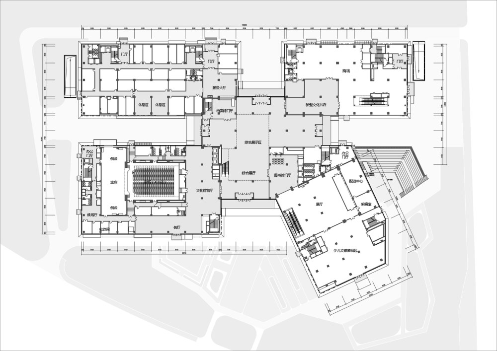 海淀区北部文化中心 / 清华大学建筑设计研究院_13首层~2.JPG