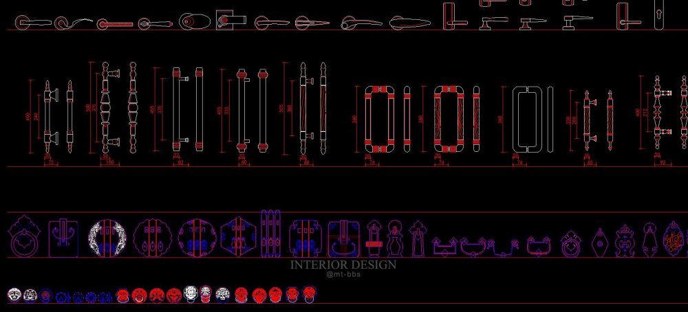 （CAD图库）门-拉手【多种款式】立面图_门拉手00.jpg