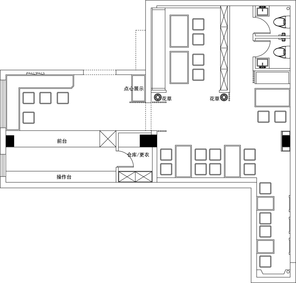 第一次做的小咖啡店，不知道缺少什么！希望大家能多多....._咖啡店-Model.jpg