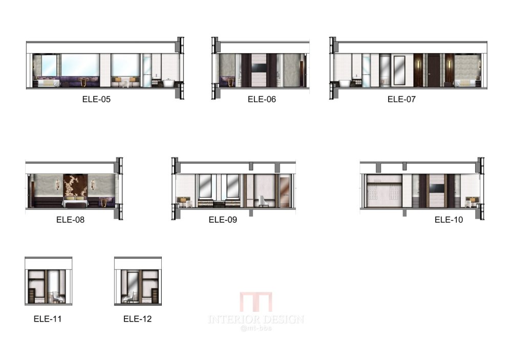 排版好助手psd，自己收集CCD,YABU,tonychi.等大公司彩色立面分享_S4 Presidential suite BEDROOM BATHROOM WARDROBE elevations - A3 - 1-100.jpg