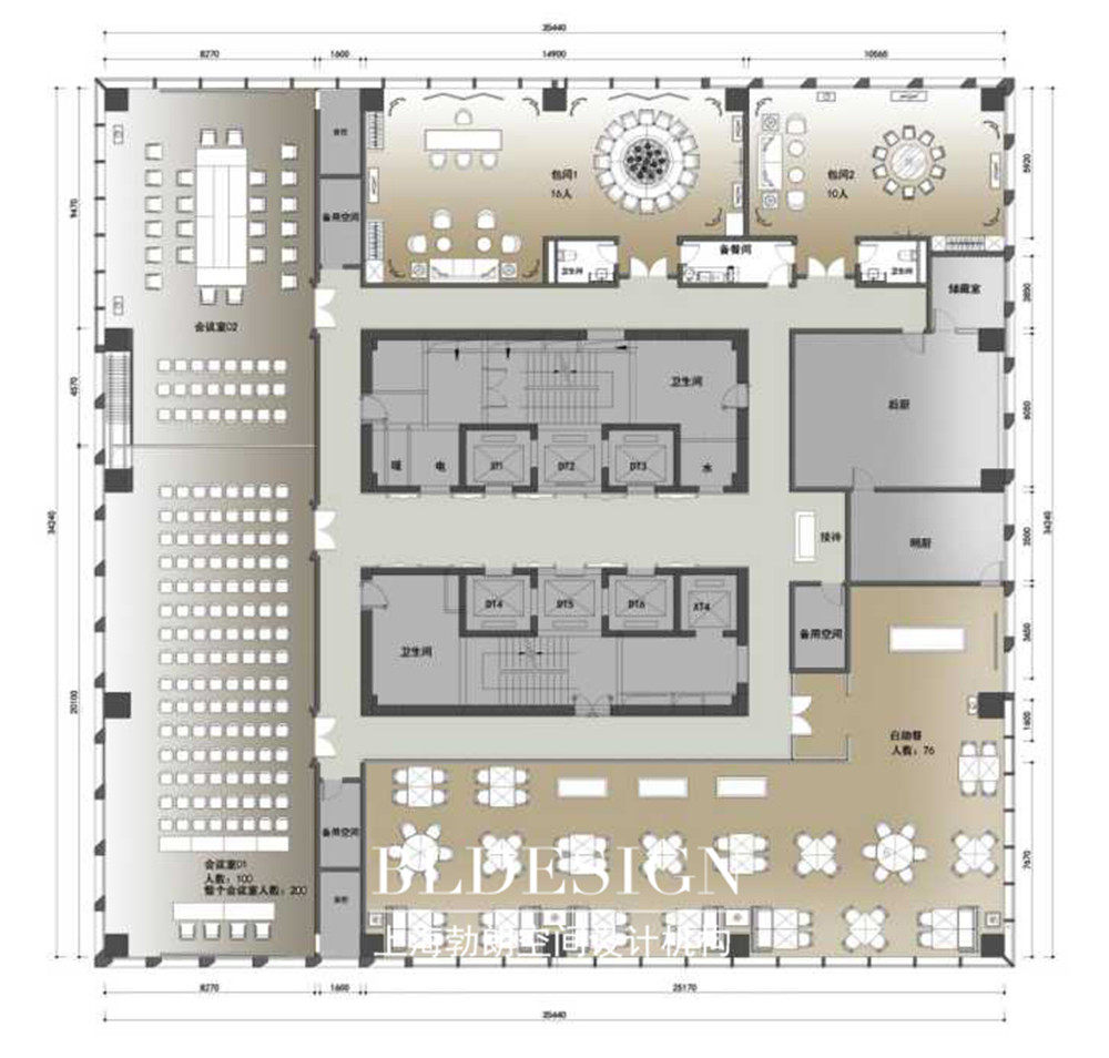 郑州铭汇文华五星级酒店平面设计