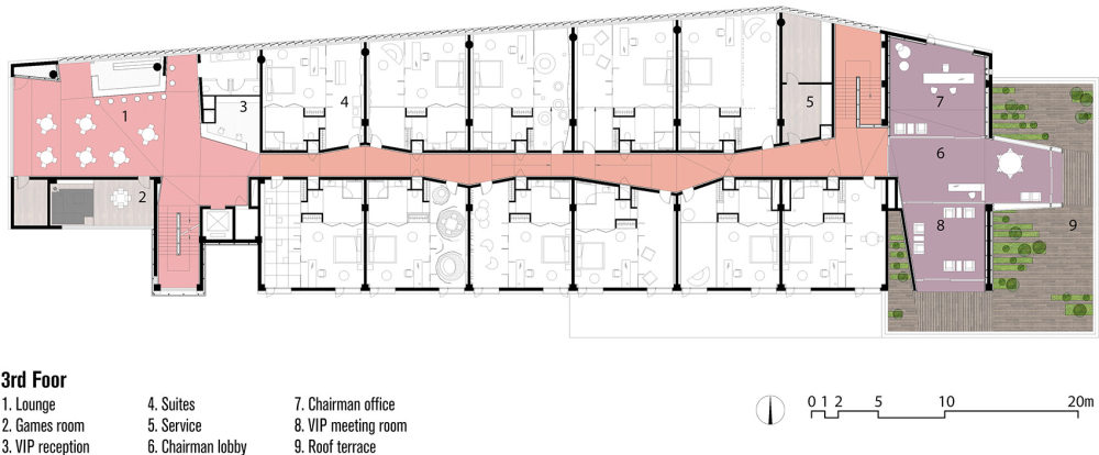 私人会所酷炫走廊A Path in a Clubhouse by Crossbound..._12-3rd-floor-color-studies.jpg