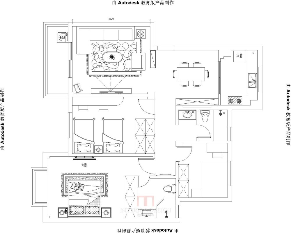 求大神指点一下平面图_2222222222222-Model.jpg