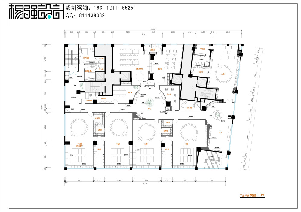 一套特锻炼设计师基本功的幼儿园平面布置_03二层平面.jpg