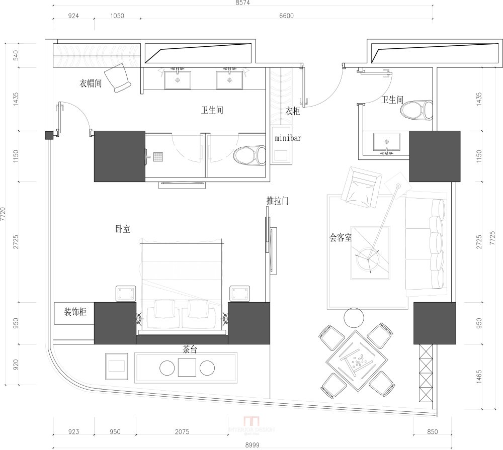 大佬，求带，求优化平面_客房Model.jpg