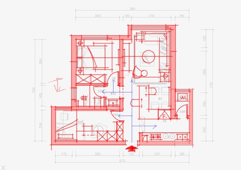 71平米小户型 思路完全枯竭 业主喜欢大气_9.jpg