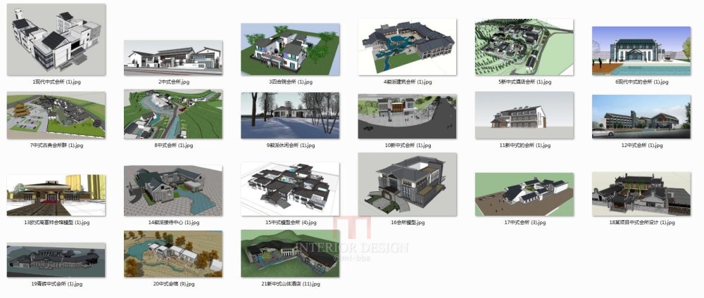 【Sketchup模型】中式会所酒店接待中心高档会馆模型【21套】_222.jpg