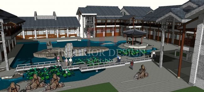 【Sketchup模型】中式会所酒店接待中心高档会馆模型【21套】_4徽派建筑会所 (5).jpg