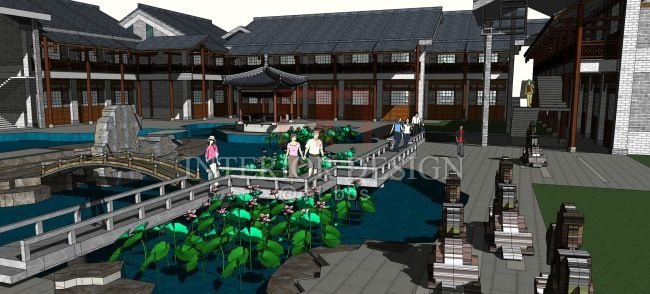 【Sketchup模型】中式会所酒店接待中心高档会馆模型【21套】_4徽派建筑会所 (11).jpg